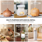 Lopeie Hotel Diffuser Oil Refill Inspired by The Ritz-Carlton Hotel - 118ml 4.1 fl oz - Aromatherapy Essential Oil-White Tea, Neroli & Bergamot – Ideal for Ultrasonic and Waterless Diffusers Pleasant Fragrant
