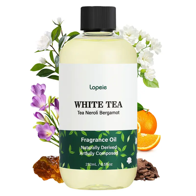 Lopeie Hotel Diffuser Oil Refill Inspired by The Ritz-Carlton Hotel - 118ml 4.1 fl oz - Aromatherapy Essential Oil-White Tea, Neroli & Bergamot – Ideal for Ultrasonic and Waterless Diffusers Pleasant Fragrant